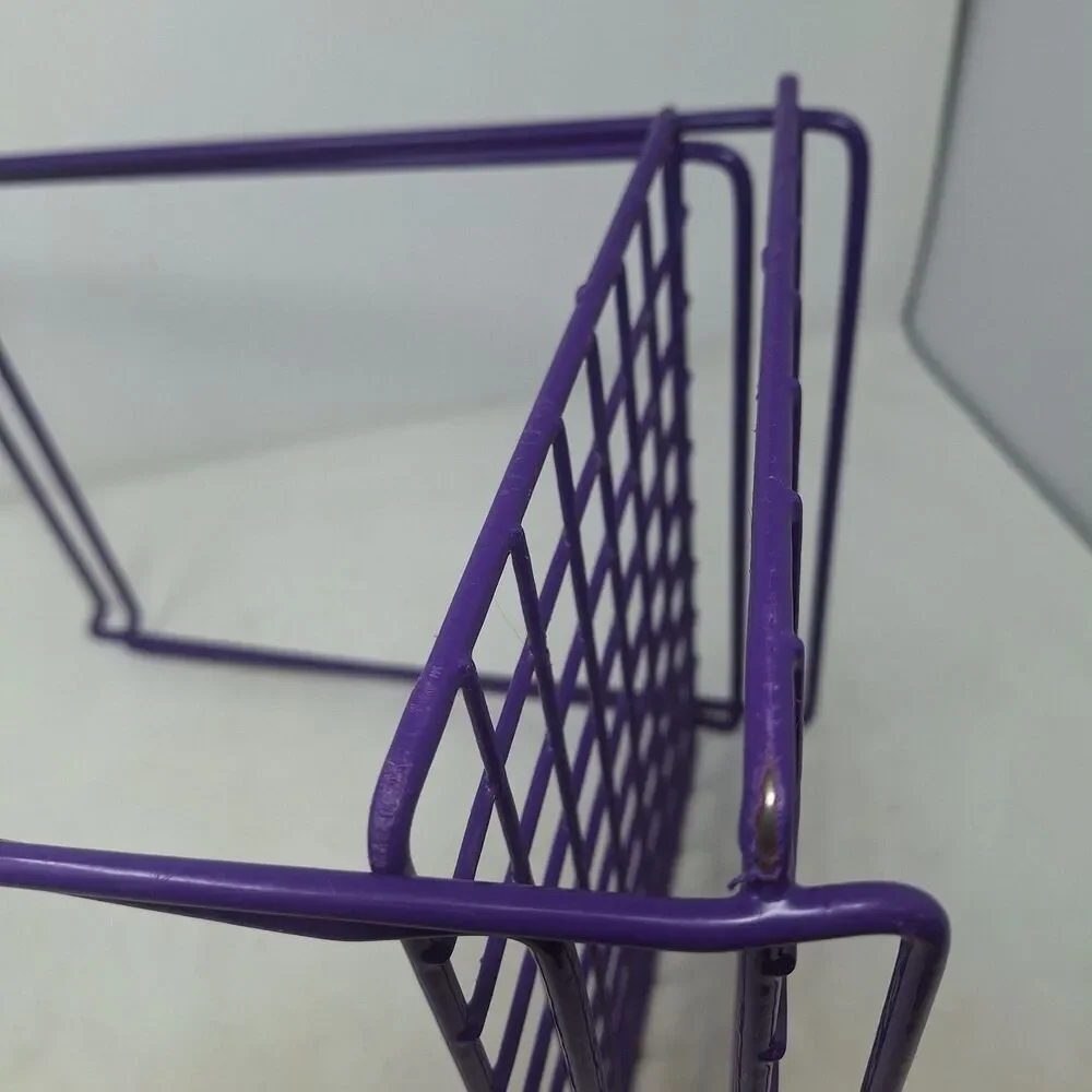 LockerMate Stac-A-Shelf Set 2 Purple Locker Organizer Shelves Stackable School